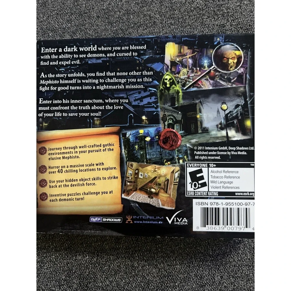 Viva Media Exorcist PC Game Software Everyone 10+ Black Hidden Object Thriller